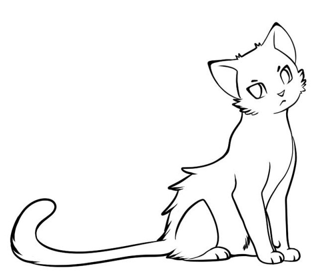 Картинки котов и кошек для срисовки
