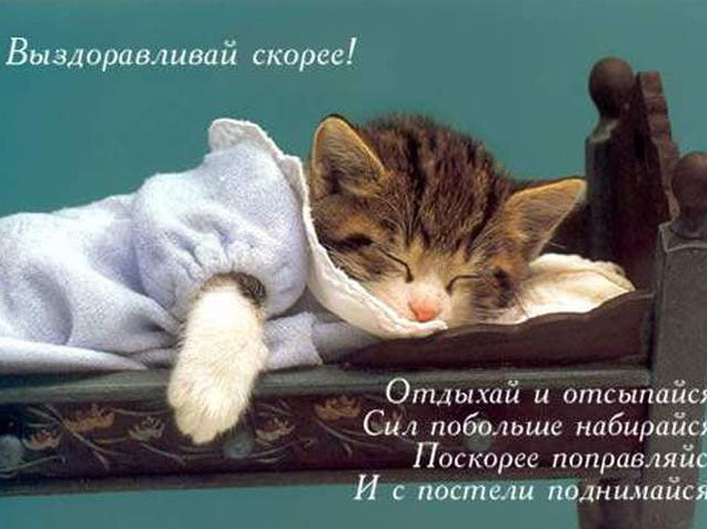 Выздоравливай - прикольные картинки